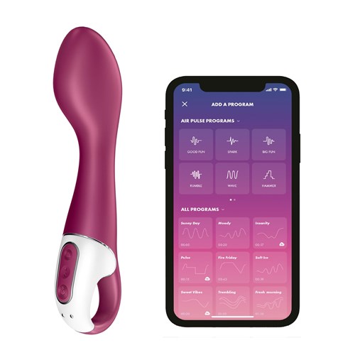 Satisfyer Hot Spot App Enabled Warming G-Spot Vibrator with phone