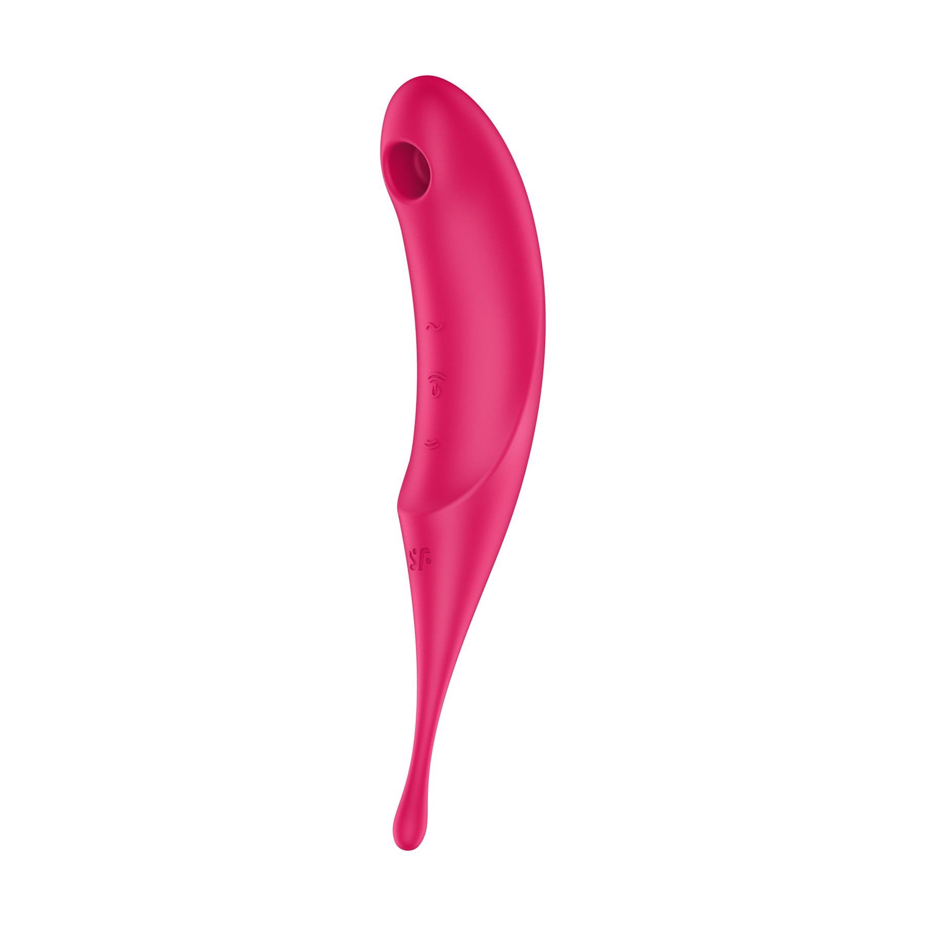 Satisfyer Twirling Pro Clitoral Stimulator TILTED FRONT VIEW