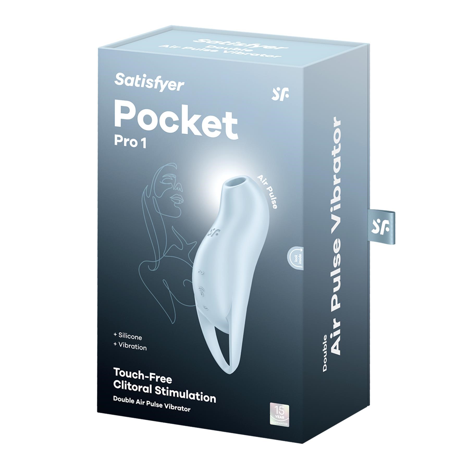 Satisfyer Pocket Pro 1 Air Pulse Clitoral Stimulator BOX