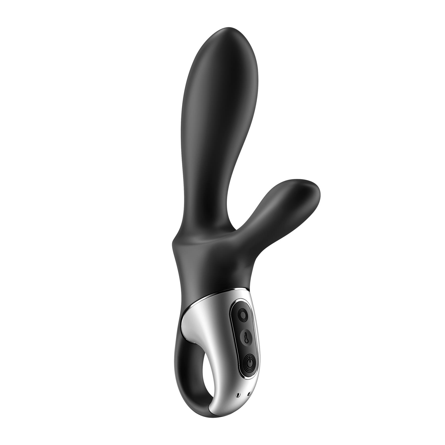 Satisfyer Heat Climax+ App Enabled Warming Rabbit Vibe side view with control