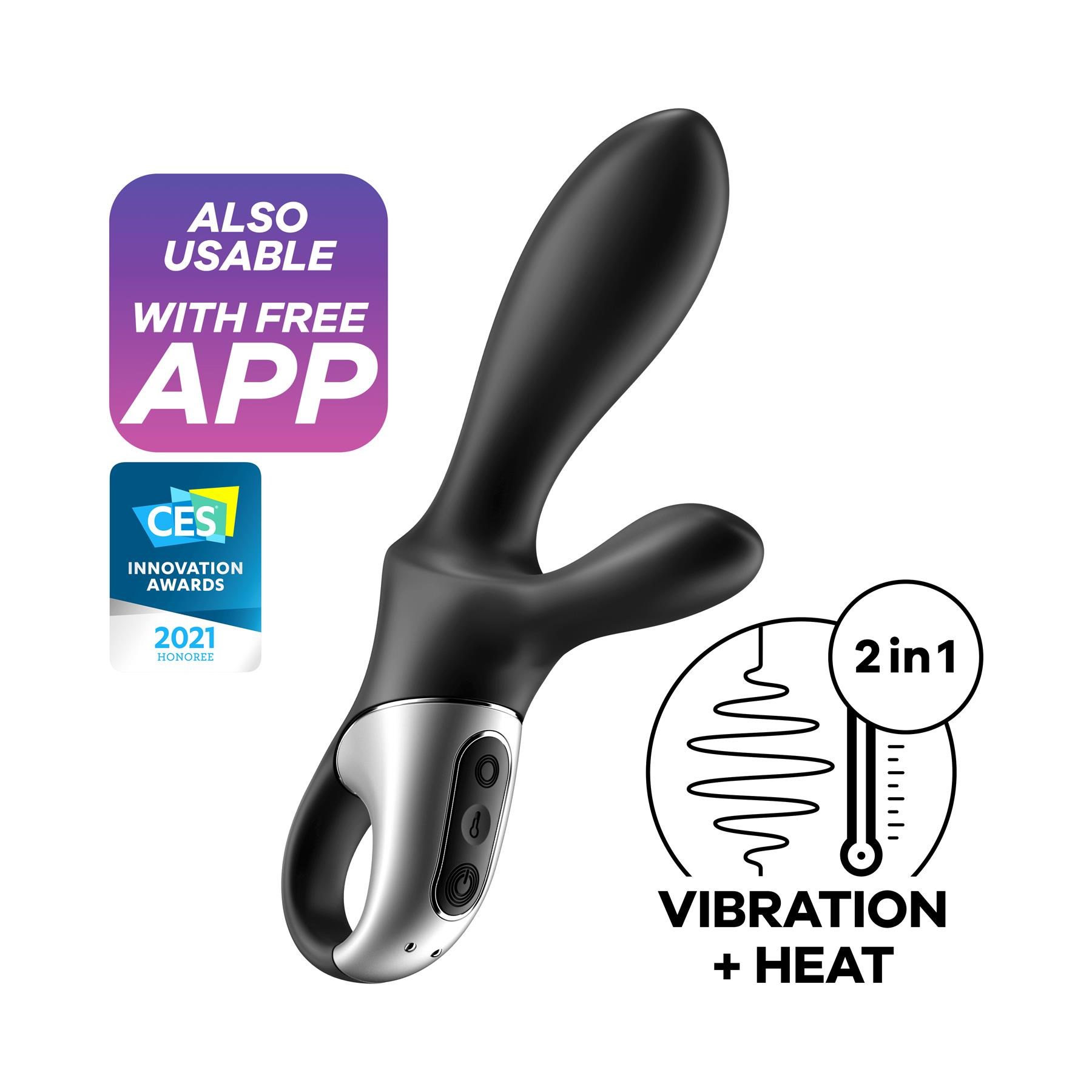 Satisfyer Heat Climax+ App Enabled Warming Rabbit Vibe vibration and heat feature