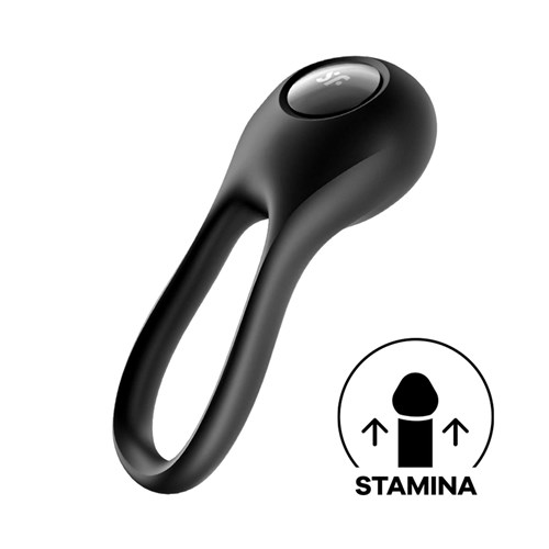 Satisfyer Majestic Duo Penis Ring with stamina logo