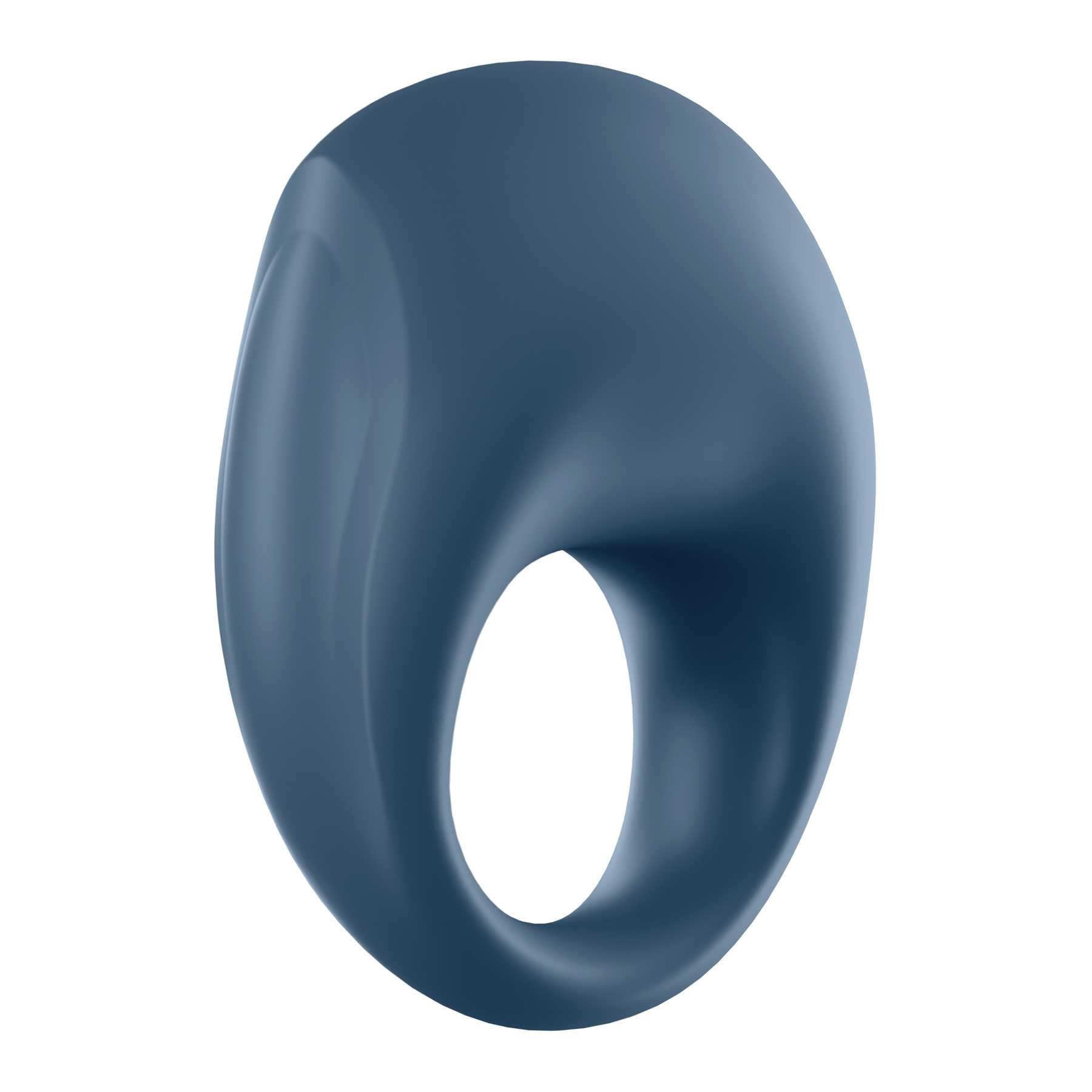 Satisfyer Strong One Penis Ring Connect App right facing angled side view