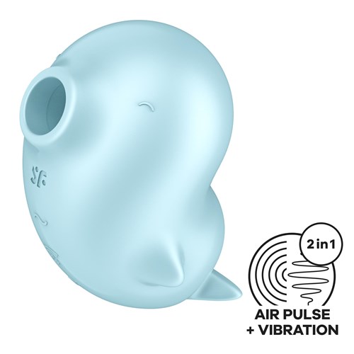 SATISYER SASSY SEAL with air pulse and vibration feature