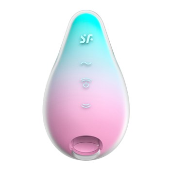 SATISFYER MERMAID AIR PULSE STIMULATOR showing buttons and opening