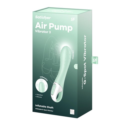 SATISFYER AIR PUMP INFLATABLE G-SPOT VIBRATOR 3 BOX SHOT