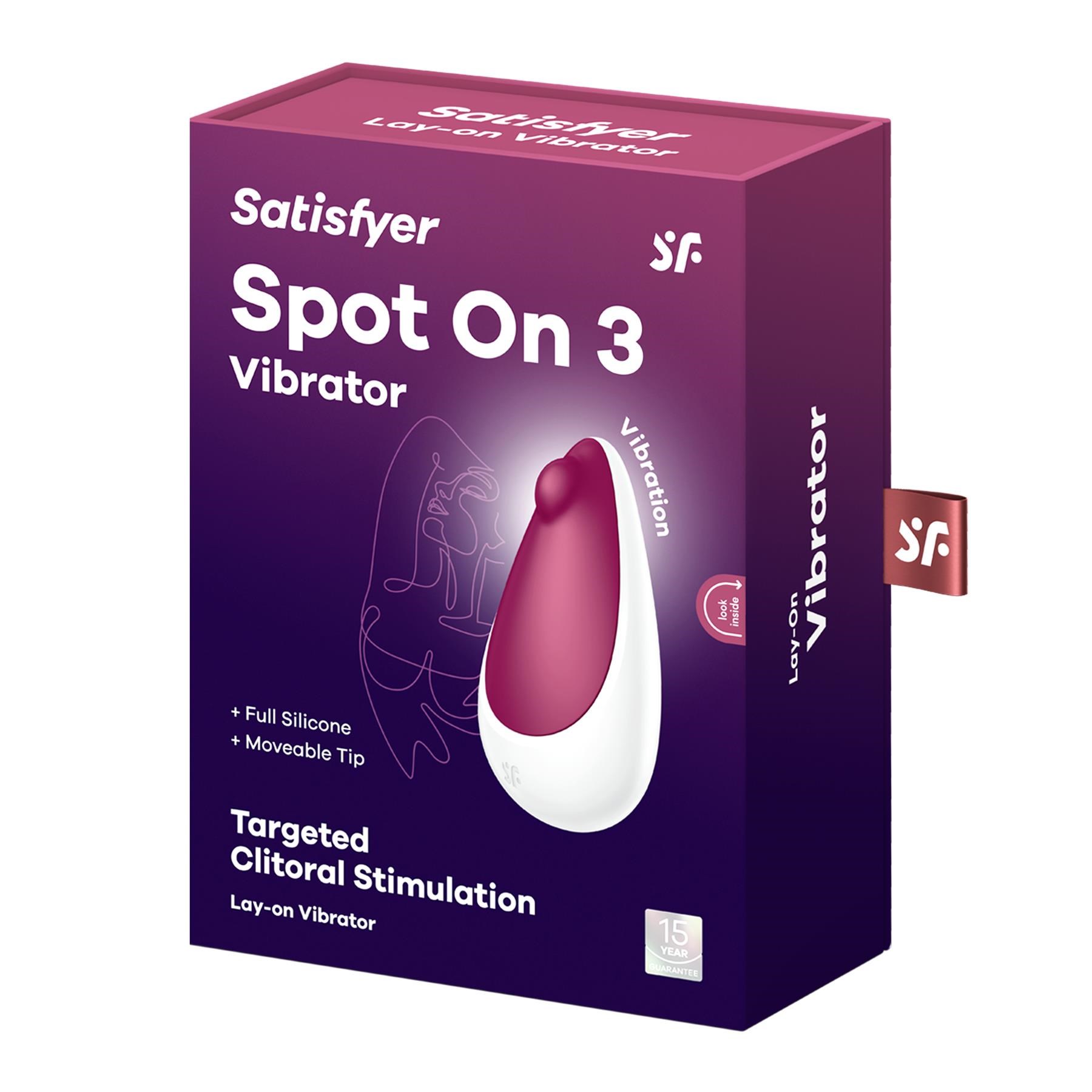 SATISFYER SPOT ON 3 CLITORAL STIMULATOR BOX