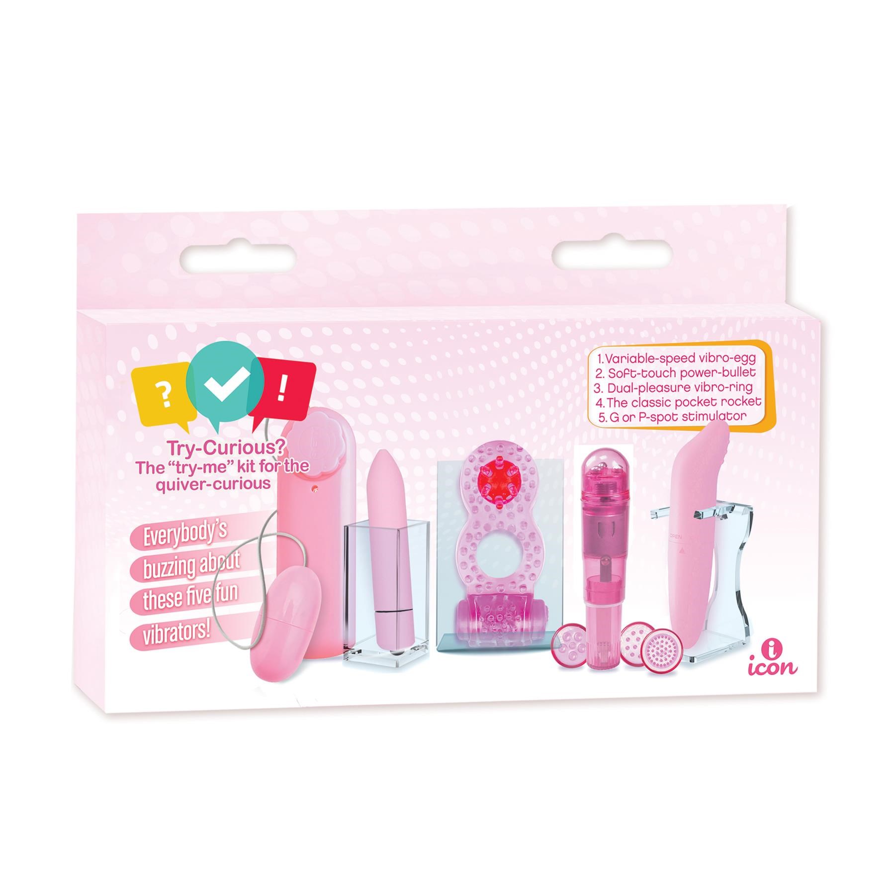 Try-Curious Vibrator Set package