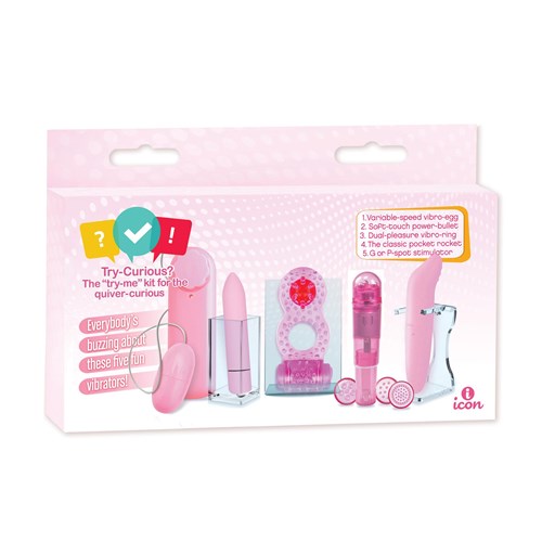 Try-Curious Vibrator Set package