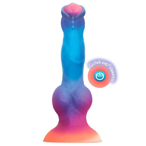 Alien Nation Glo-Spot Glow-In-The-Dark Vibrating Dildo