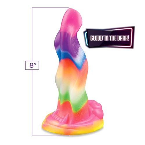 Alien Nation Glow in the Dark Lick of the Lair Dildo with length and glow in the dark call out