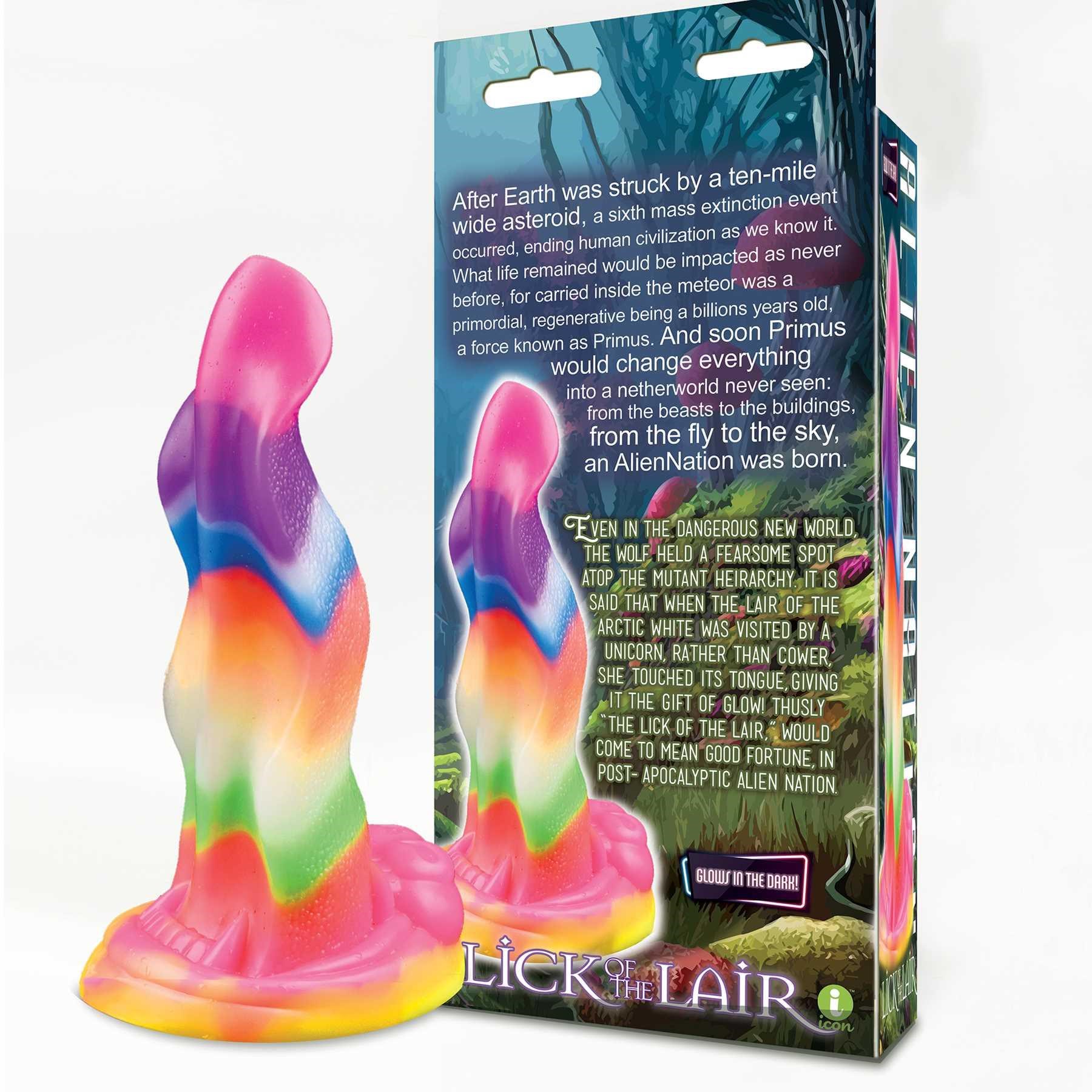 Alien Nation Glow in the Dark Lick of the Lair Dildo with box