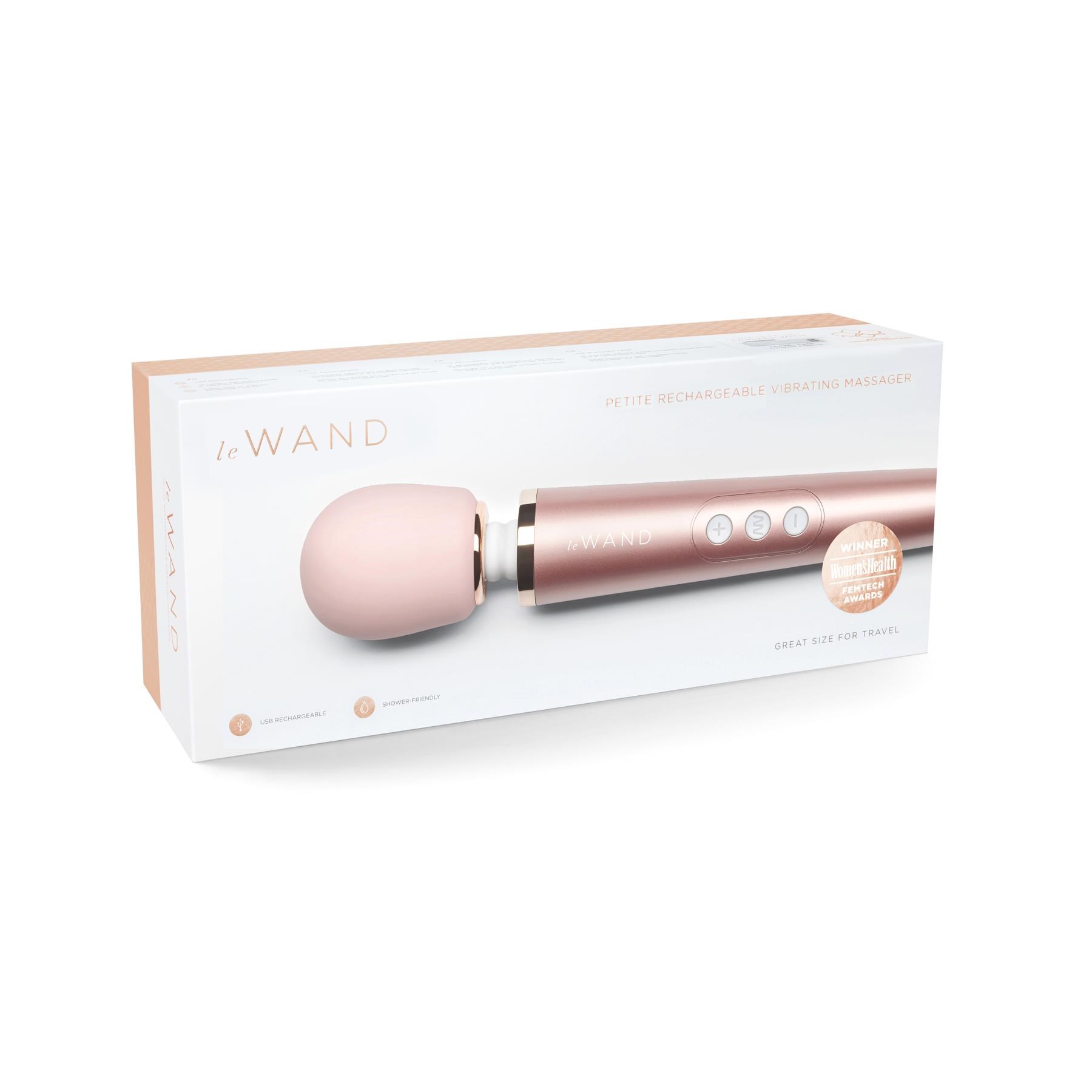 Le Wand Petite Rechargeable Wand Massager package