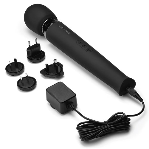 Le Wand Rechargeable Vibrating Wand Massager with plug in attachments