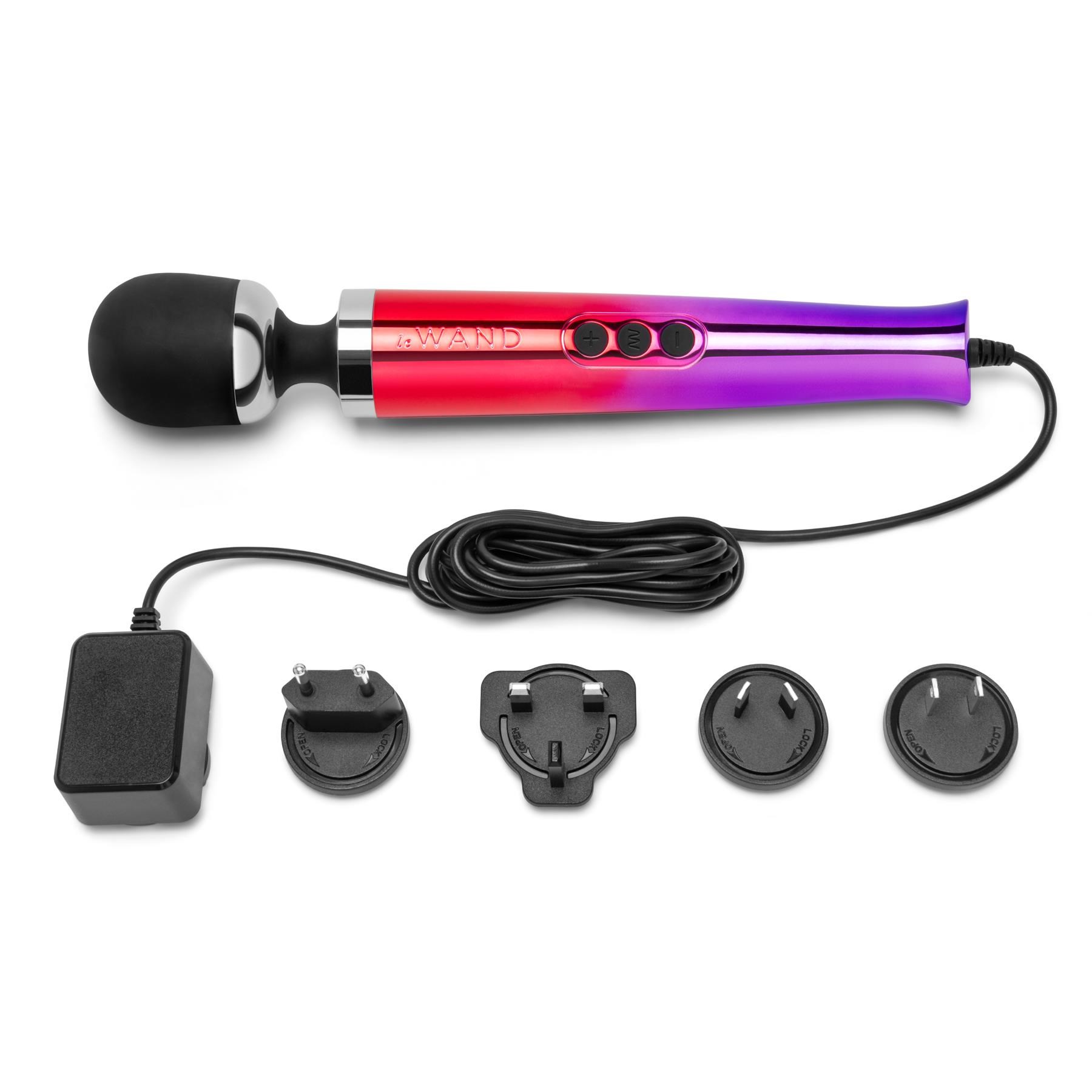 Le Wand Die Cast Wand Massager with plug in adapters