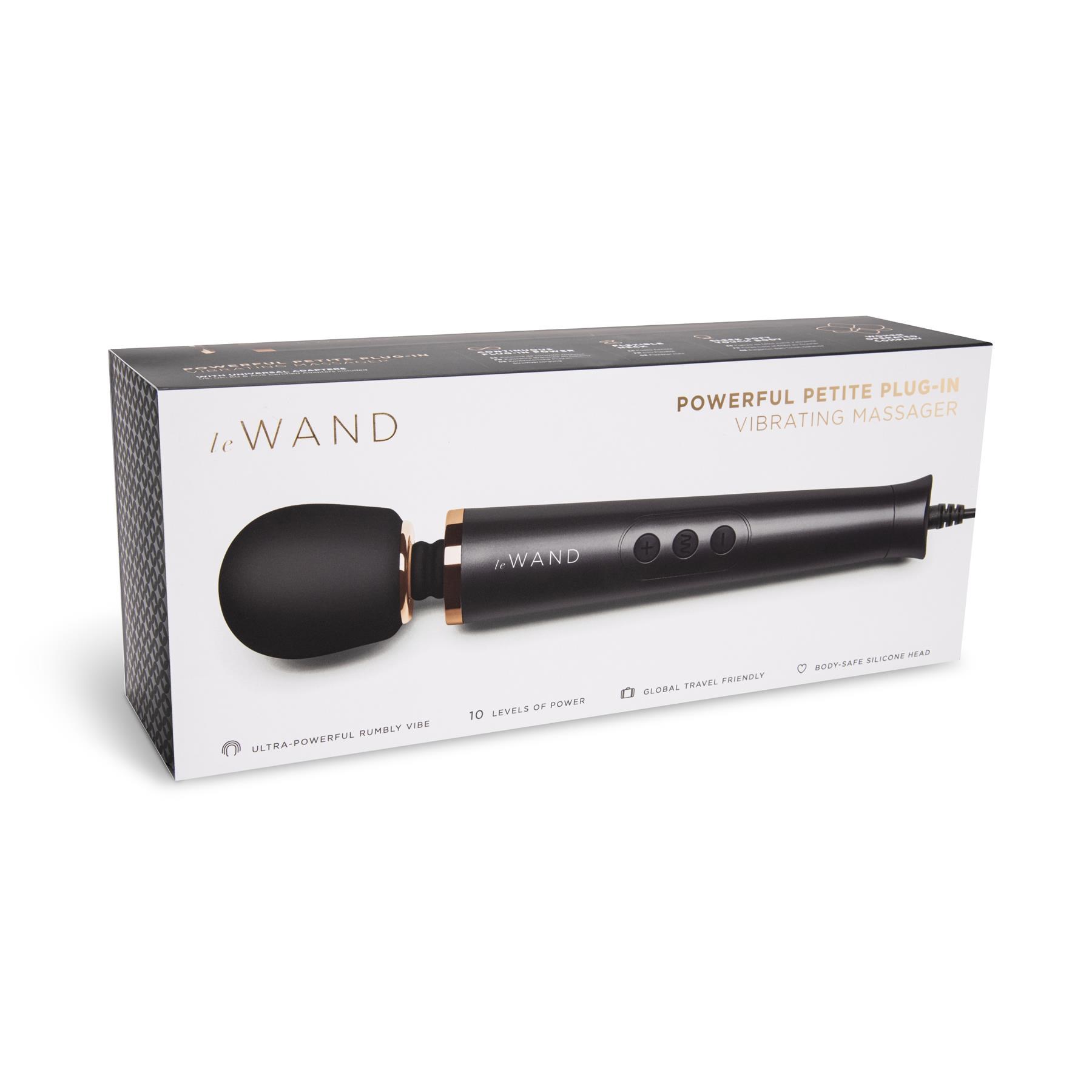 Le Wand Powerful Petite Plug In Wand Massager package