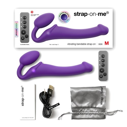 Strap On Me Rechargeable Strapless Strap-On with Remote - All Components