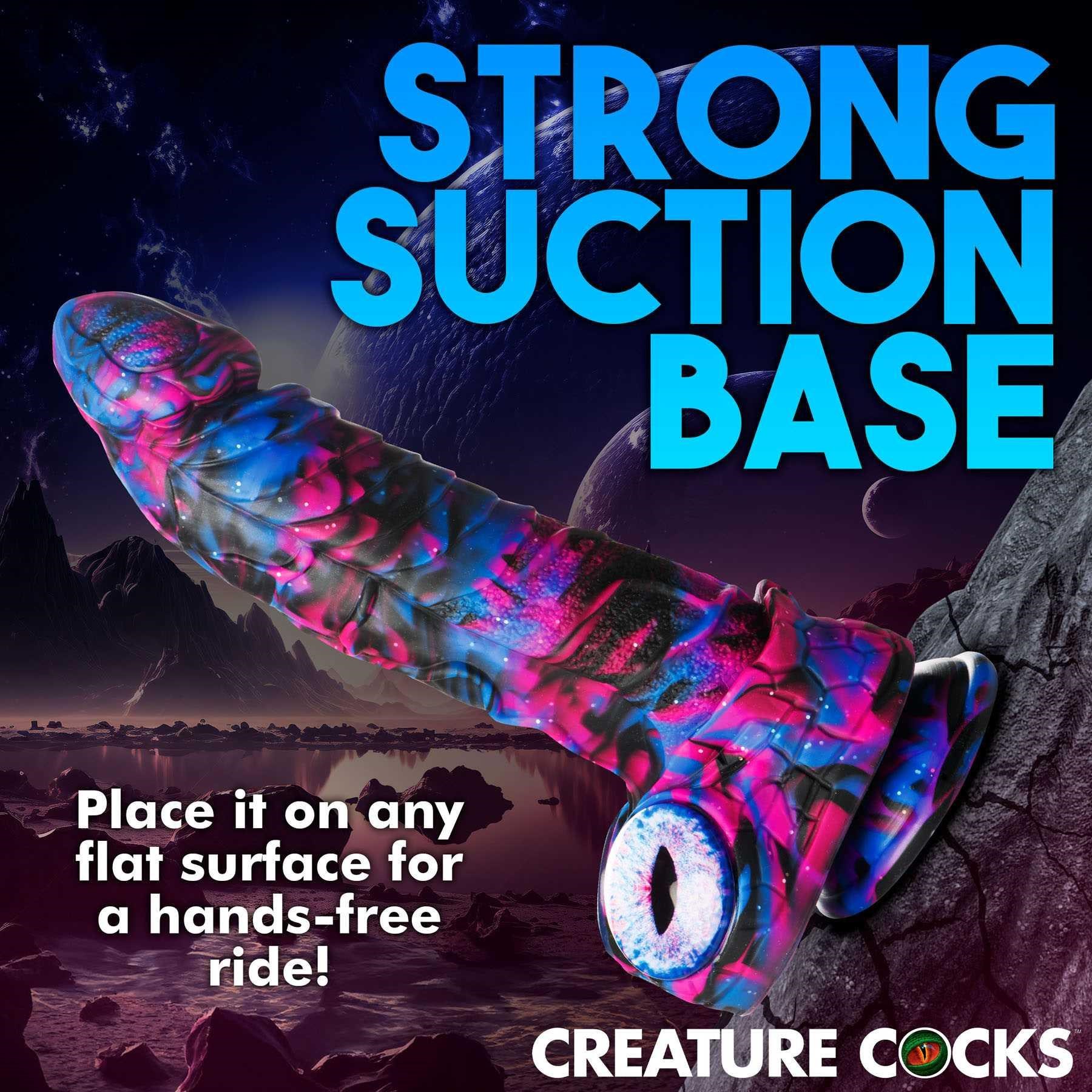 Creature Cocks Alienoid Silicone Dildo suction cup base call out sheet