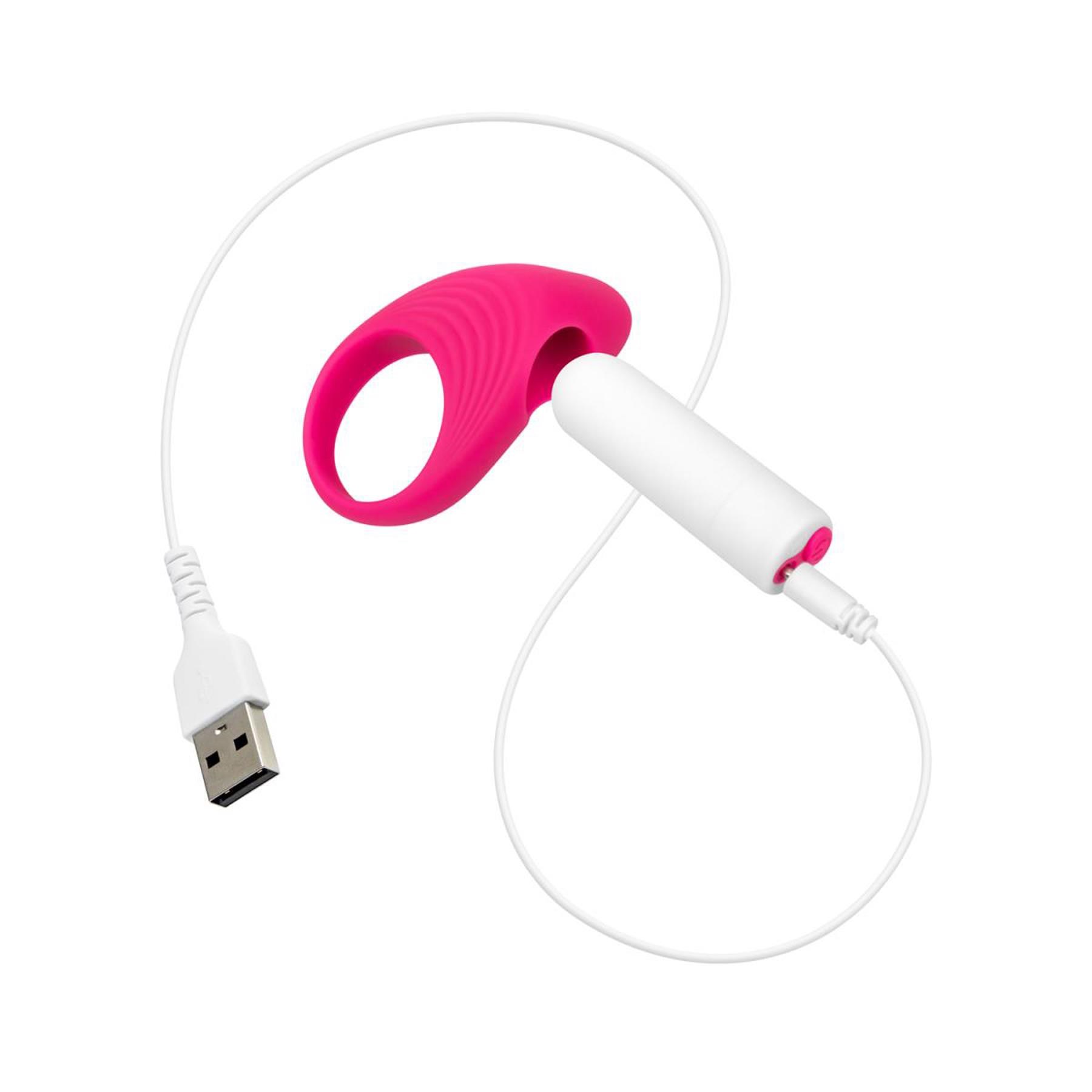 Loveboxxx Holiday Stocking - C-Ring Showing Charger Inserted