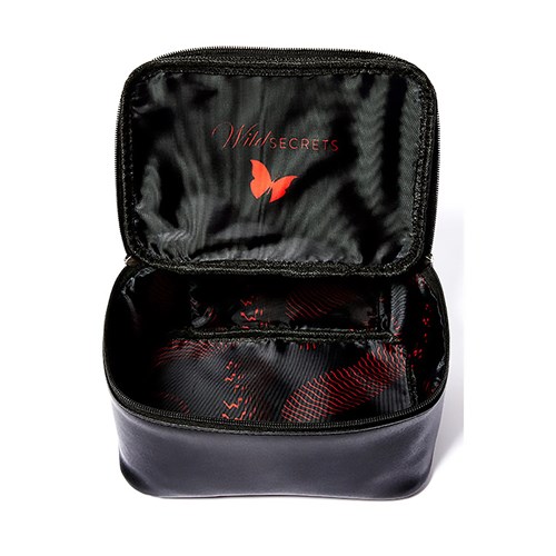 Wild Secrets Vegan Leather Toy Storage Case inside