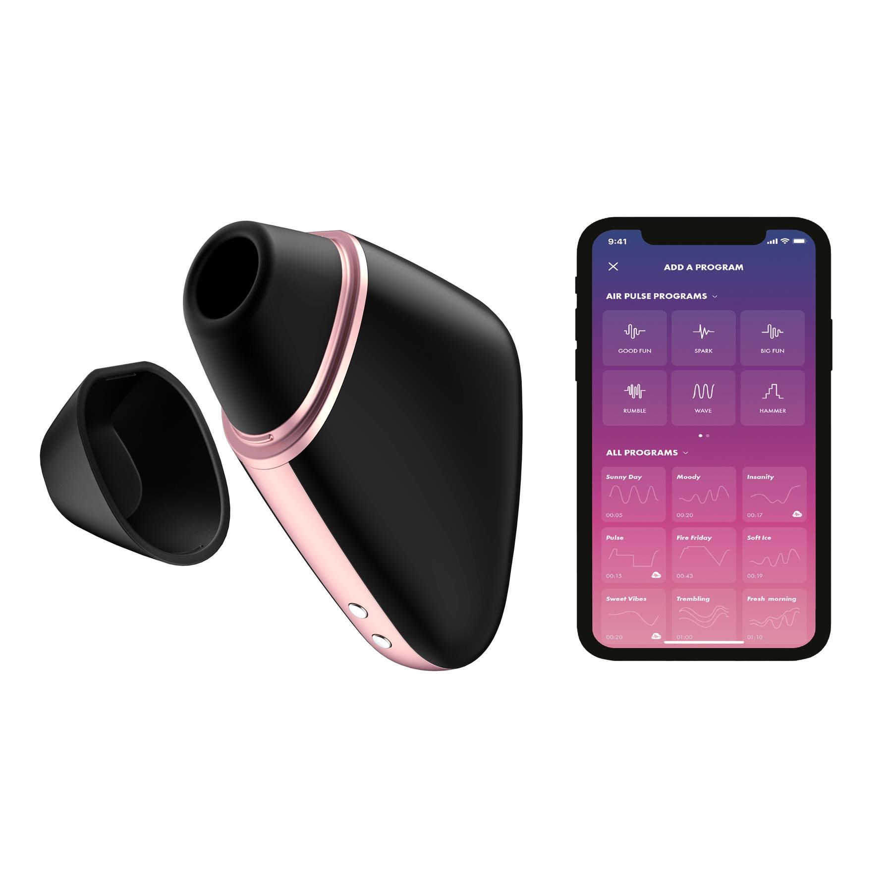 Satisfyer Love Triangle Air Pulse Clitoral Stimulator with phone app