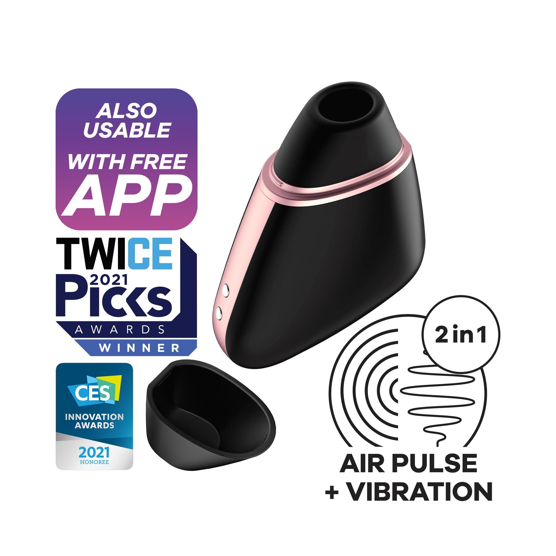 Satisfyer Love Triangle Air Pulse Clitoral Stimulator with features