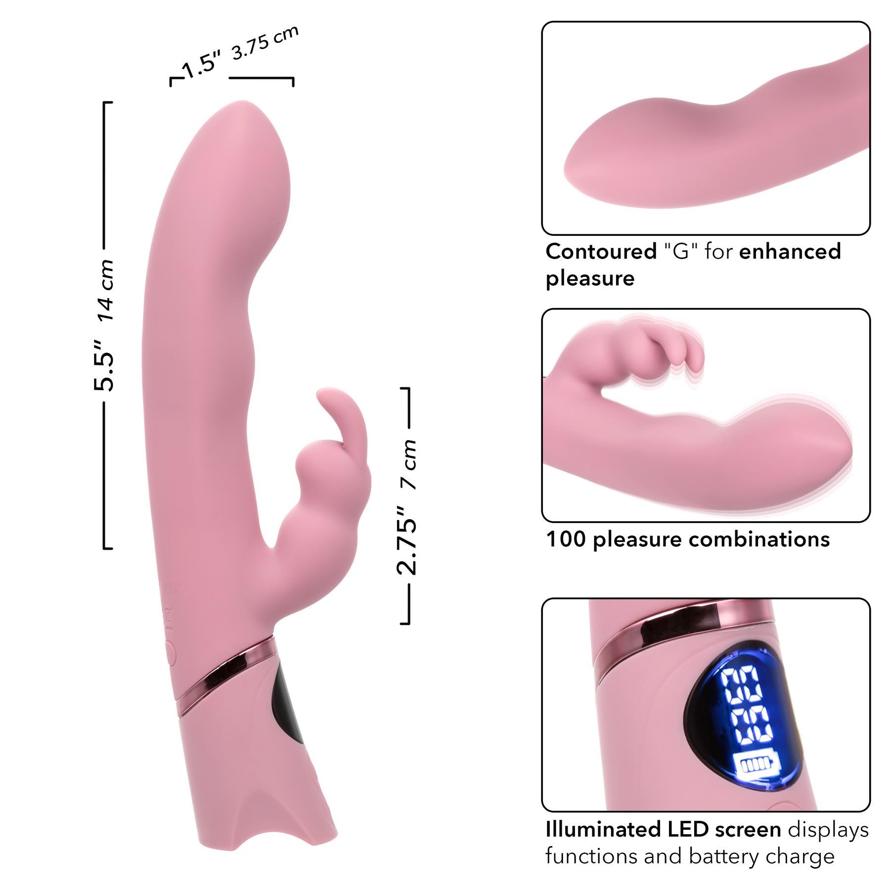 Orgasmatron Digital G-Bunny Dual Stimulating Vibrator features