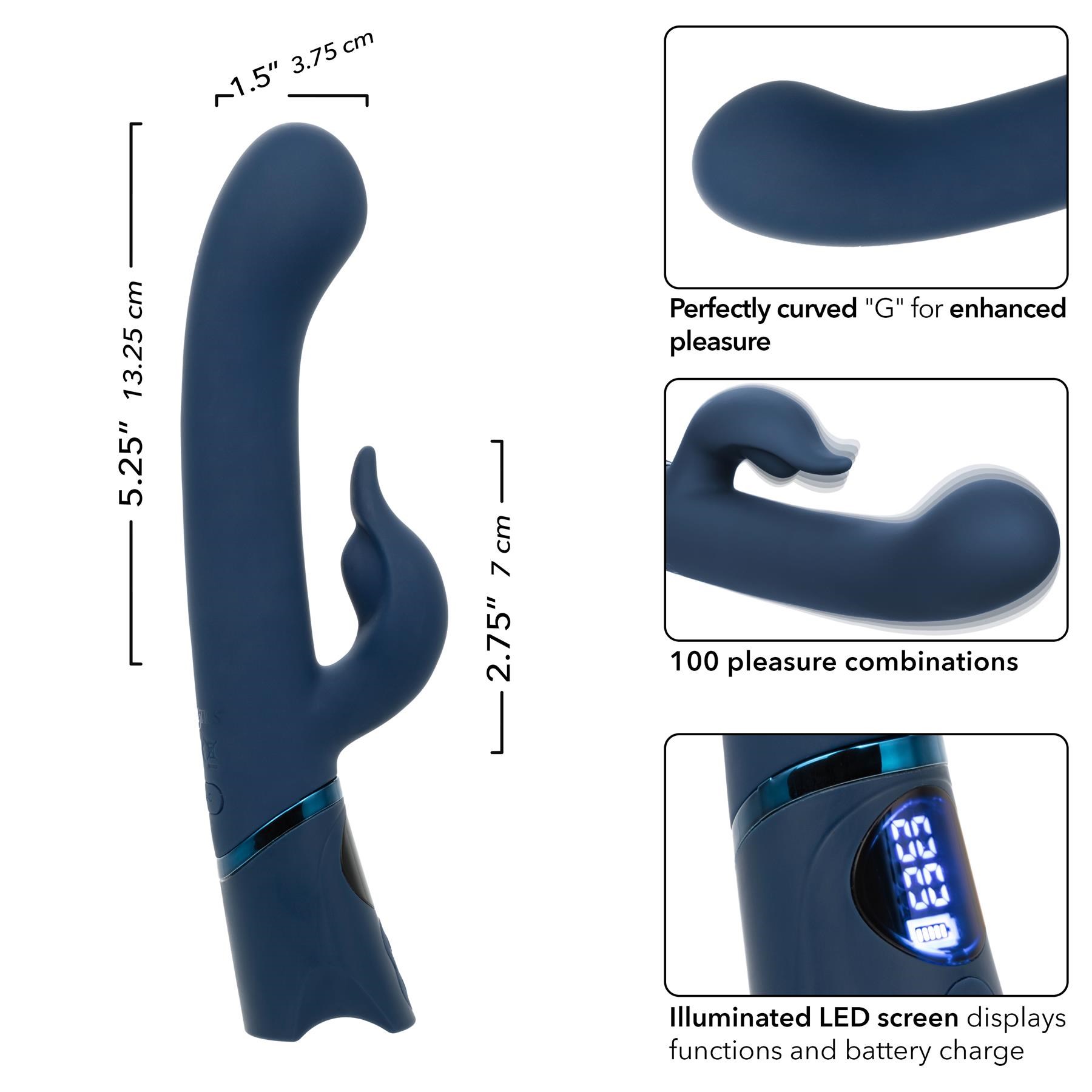 Orgasmatron Digital G-Teaser Dual Stimulating Vibrator features