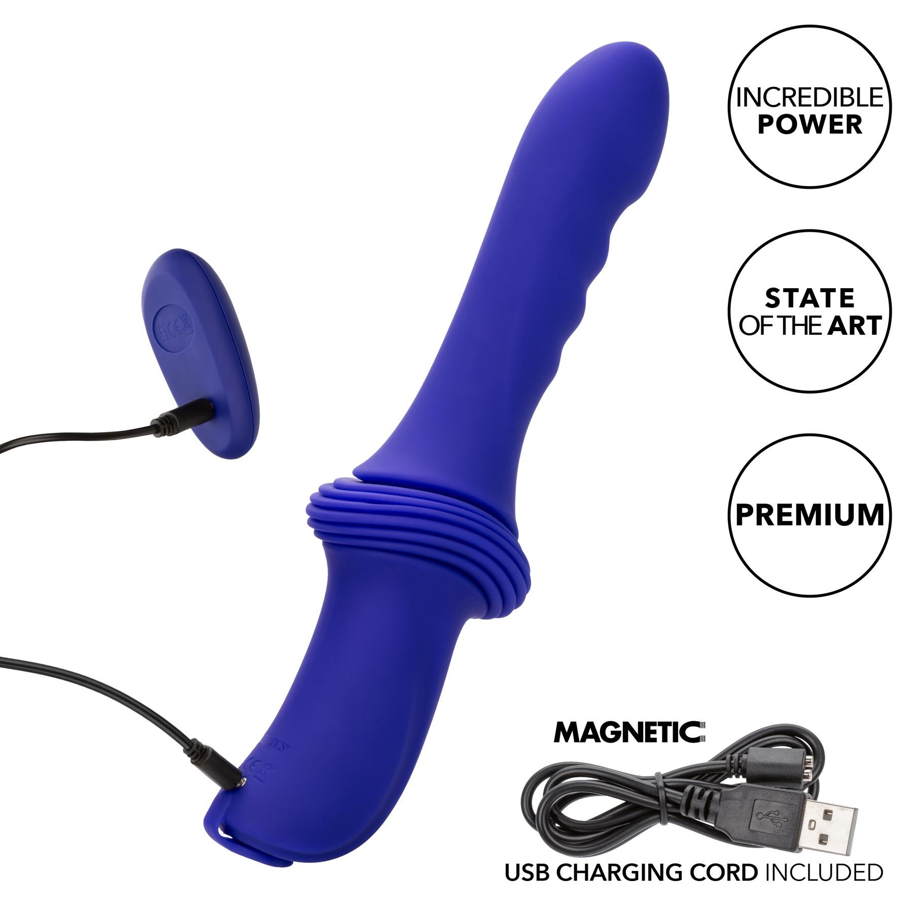 Overdrive Remote Control Ridged Thruster Sex Machine with charger