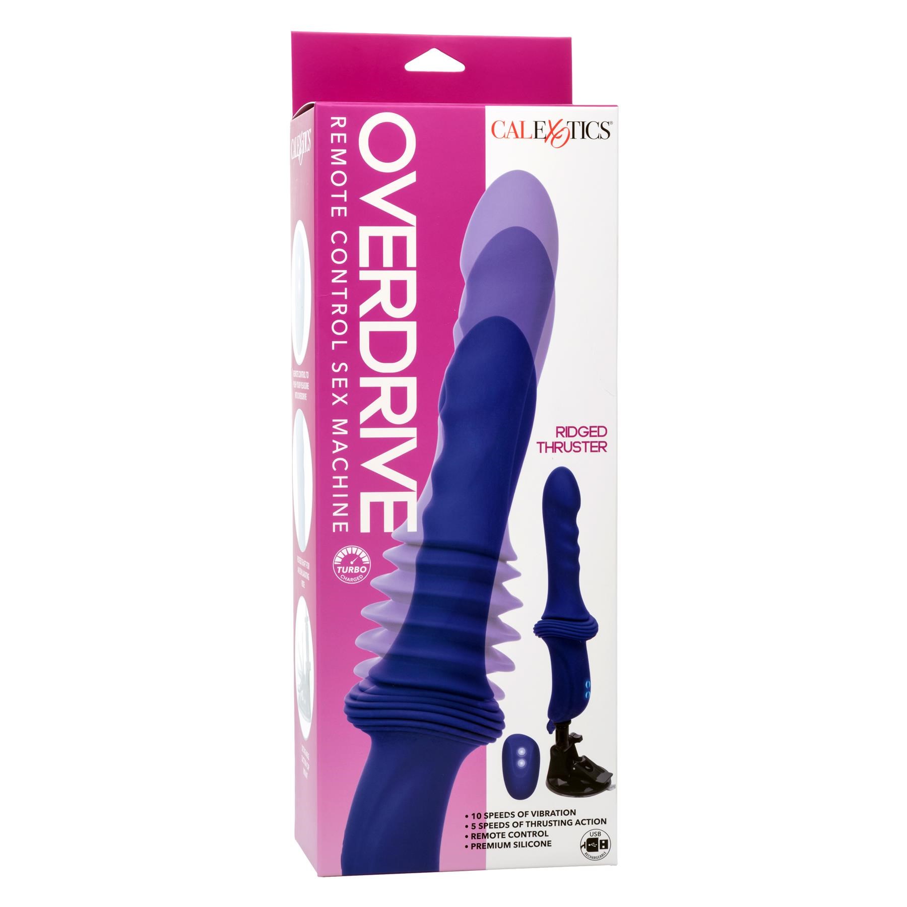 Overdrive Remote Control Ridged Thruster Sex Machine package only