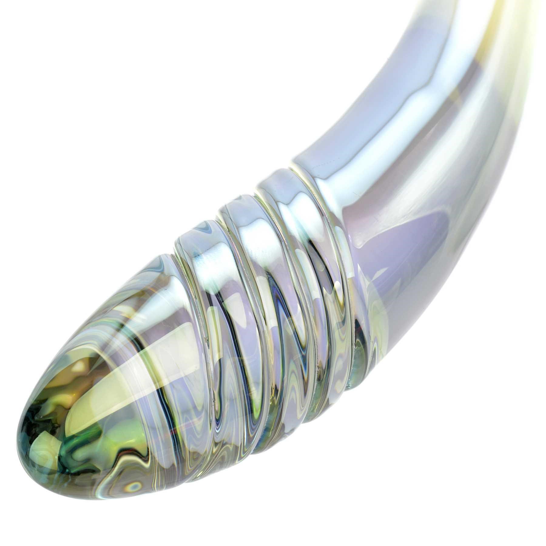 Adam & Eve Glass Fairy Wand close up of tapered tip