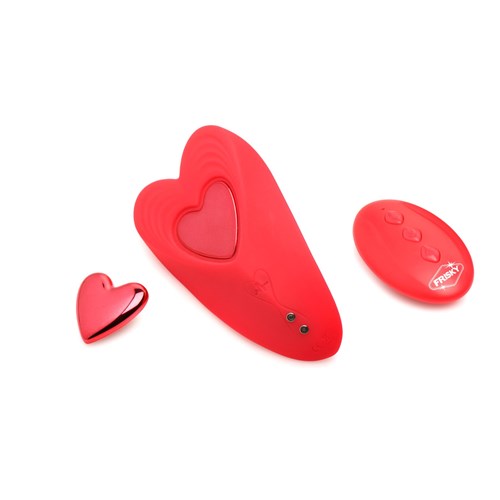 Frisky Love Connection Panty Vibrator With Remote - Product and Remote