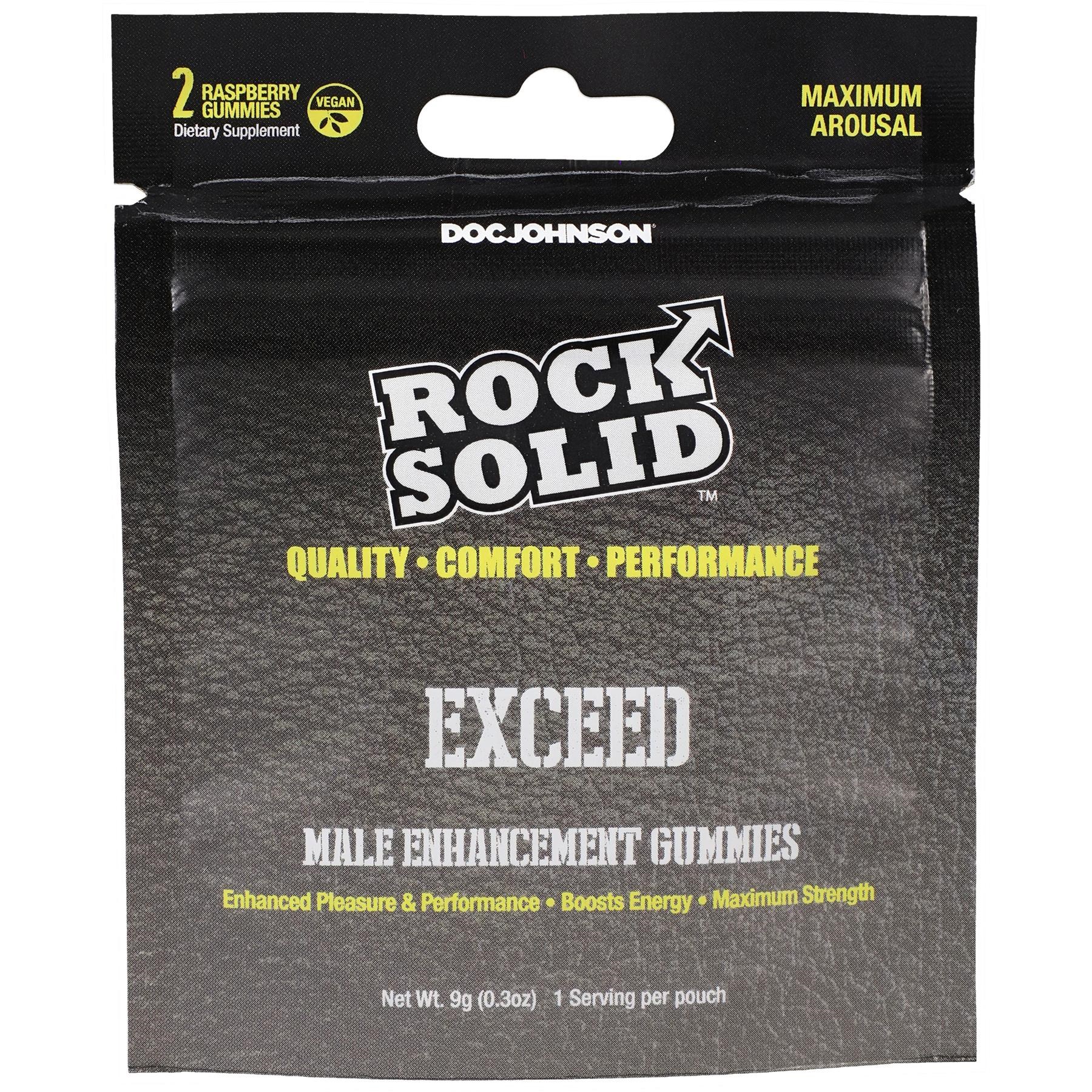 Rock Solid Exceed Male enhancement gummie front