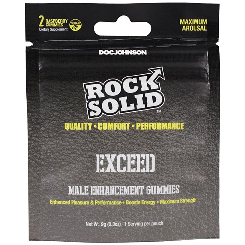 Rock Solid Exceed Male enhancement gummie front