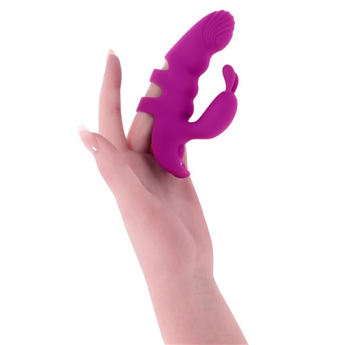 Playboy Pleasure Lend A Hand vibrator on hand 1