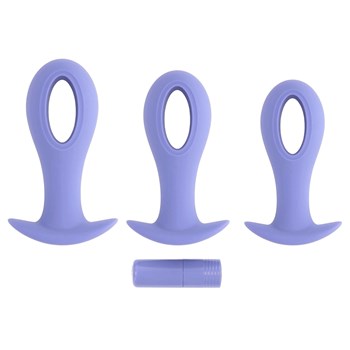 Hole Punch Vibrating Anal Plug Set