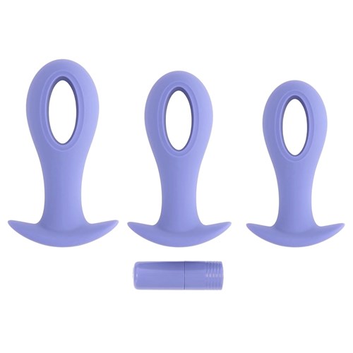 Hole Punch Vibrating Anal Plug Set