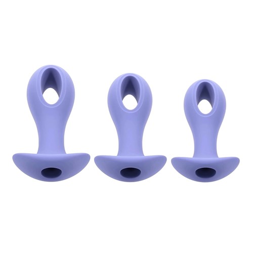 Hole Punch Vibrating Anal Plug Set front view