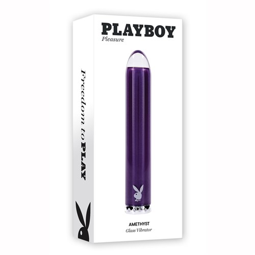 Playboy Pleasure Amethyst Glass Bullet Vibrator package