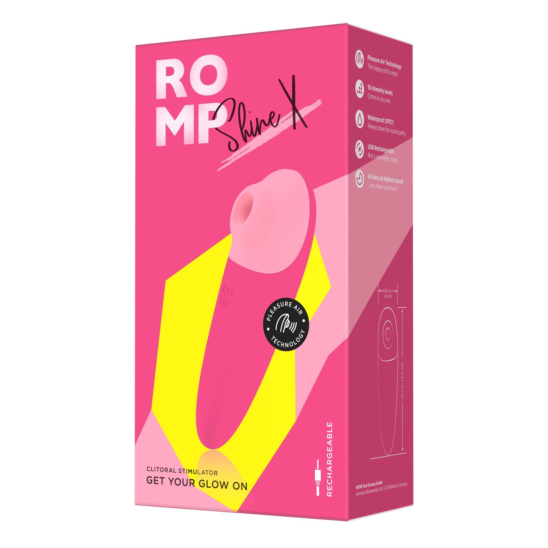 Romp Shine X Pleasure Air Clitoral Stimulator package only