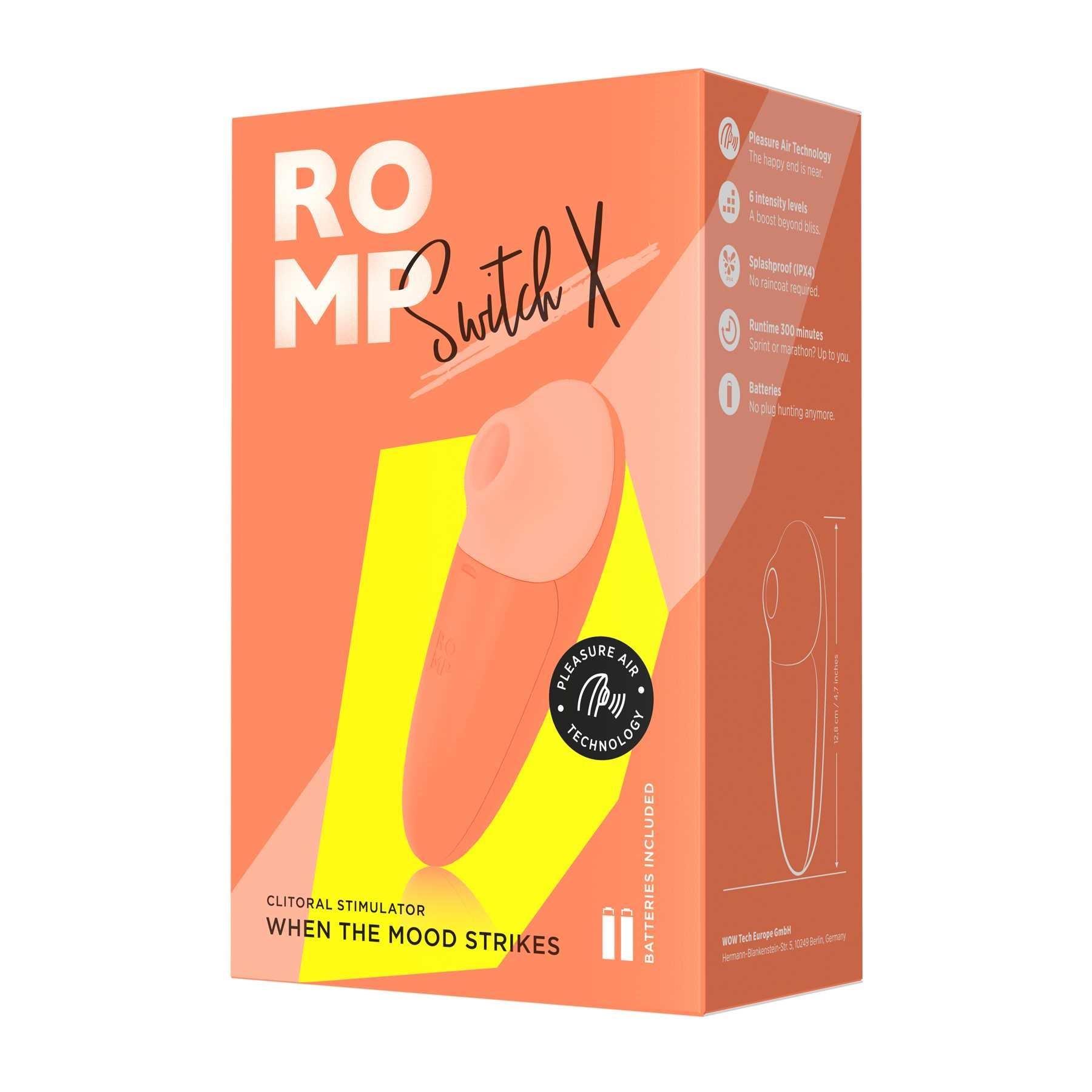 Romp Switch X Pleasure Air Clitoral Stimulator package only