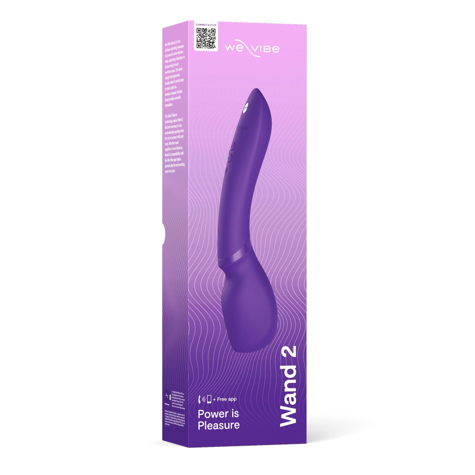 We-Vibe Wand 2 App Enabled Wand Massager PACKAGE ONLY