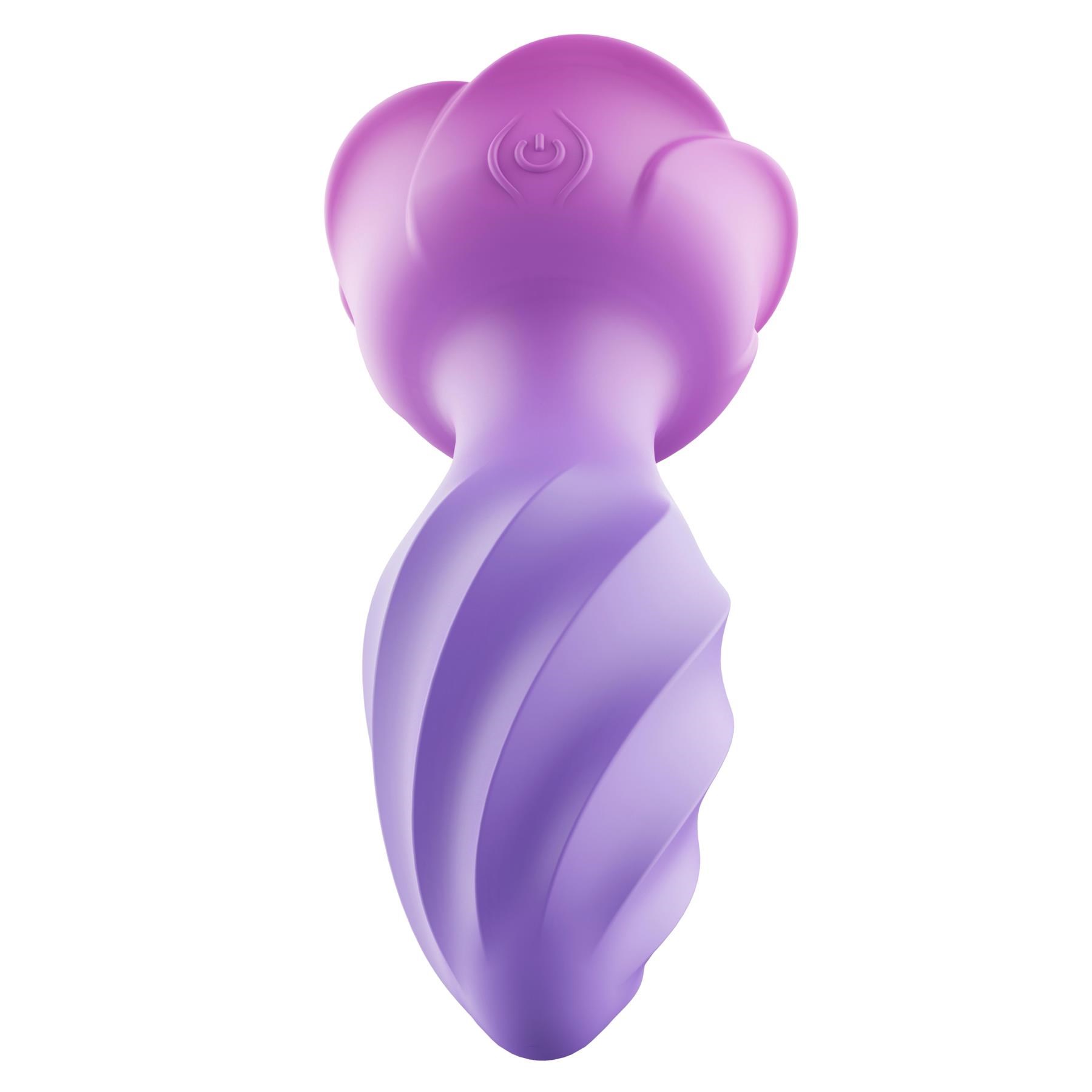 Adam & Eve Rotating Rose Plug Jeweled Anal Vibrator - Product Shot #5