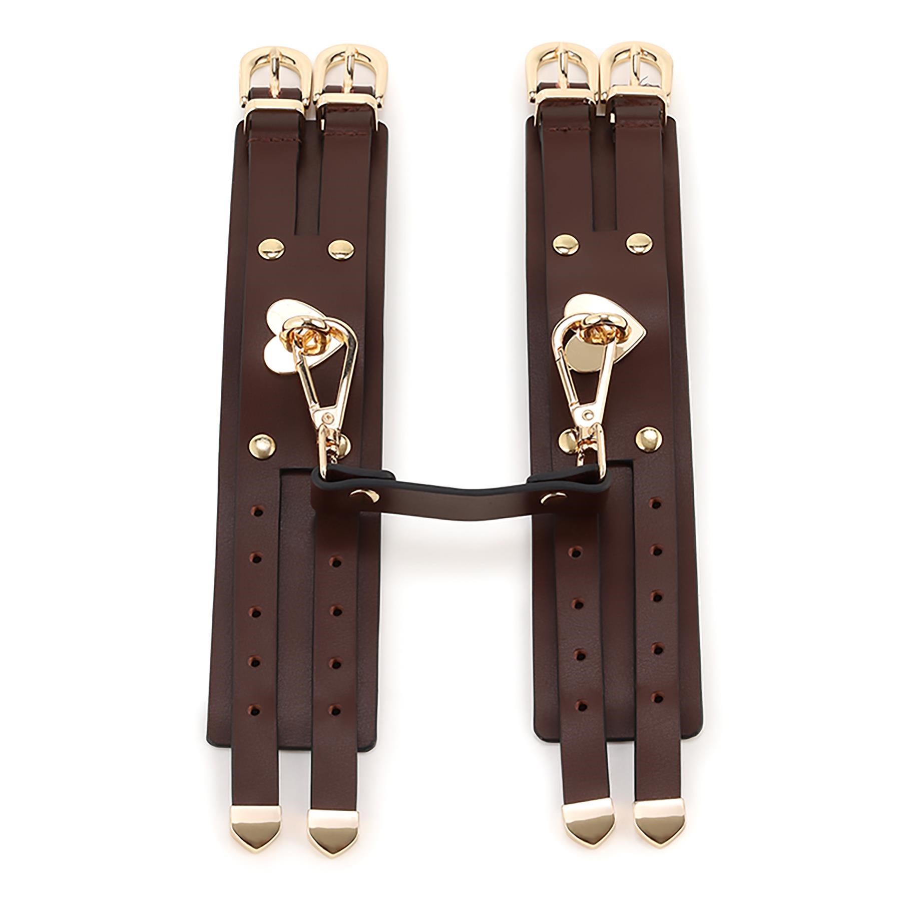 Adam & Eve Mahogany Desires Bondage Collection With Travel Case - Wrist Cuffs