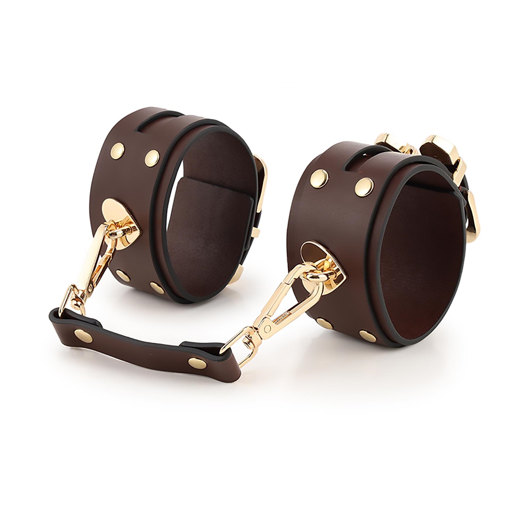 Adam & Eve Mahogany Desires Bondage Collection With Travel Case - Ankle Cuffs