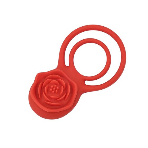 A&E DOUBLE RING VIBRATING ROSE COCKRING arial view