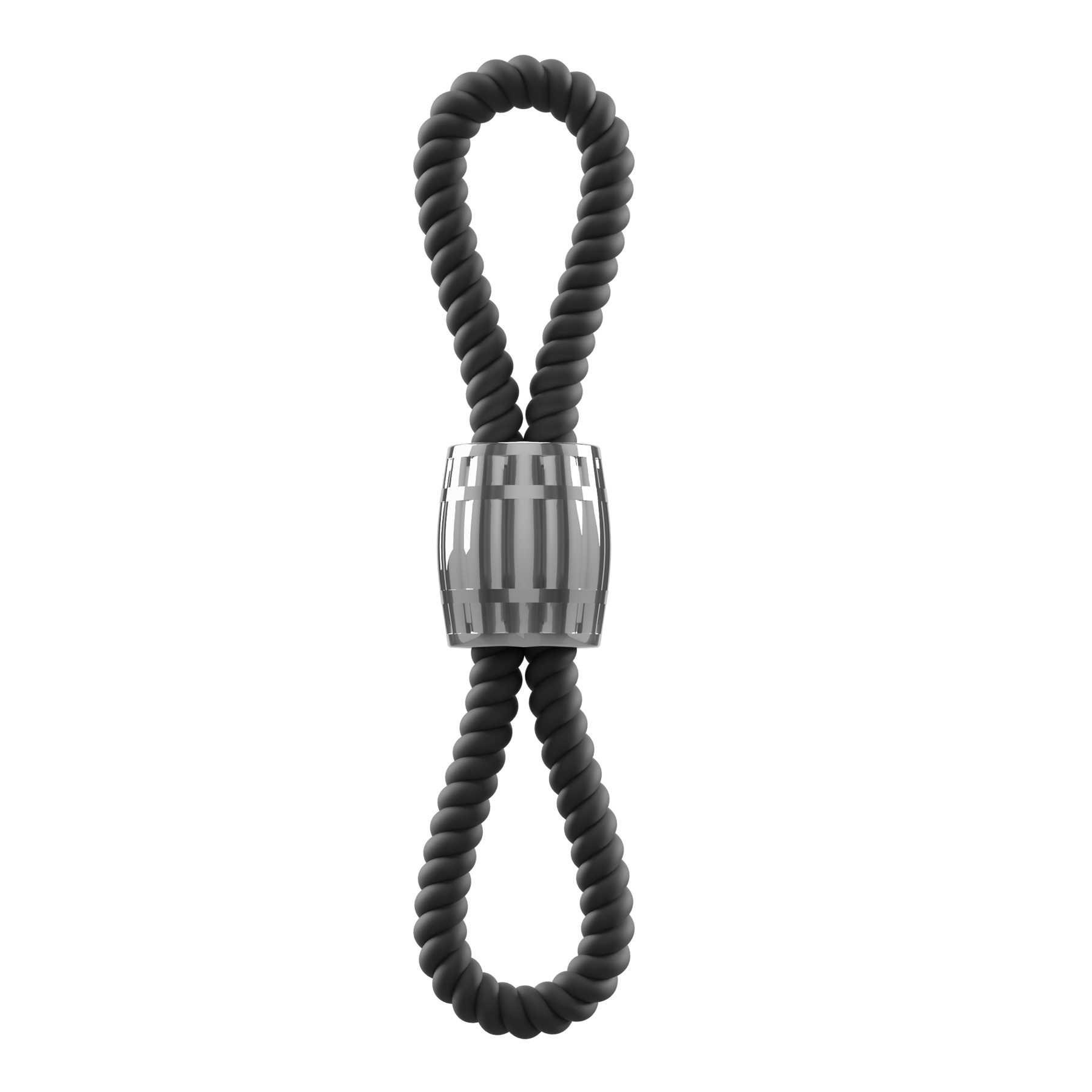 Rebel Heavy Rope Cock Strap 2 Loops standing upright