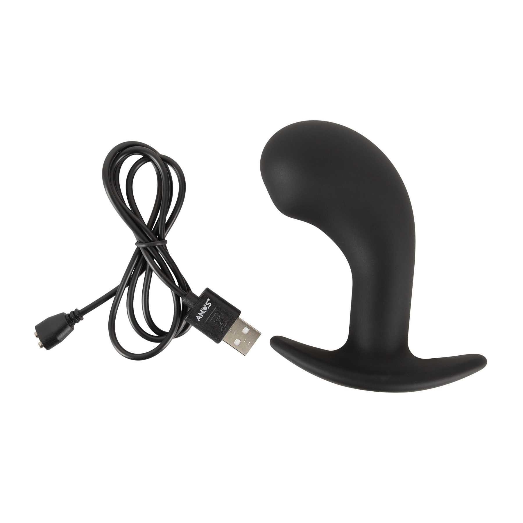 ANOS Big Head Prostate Plug with charger cord