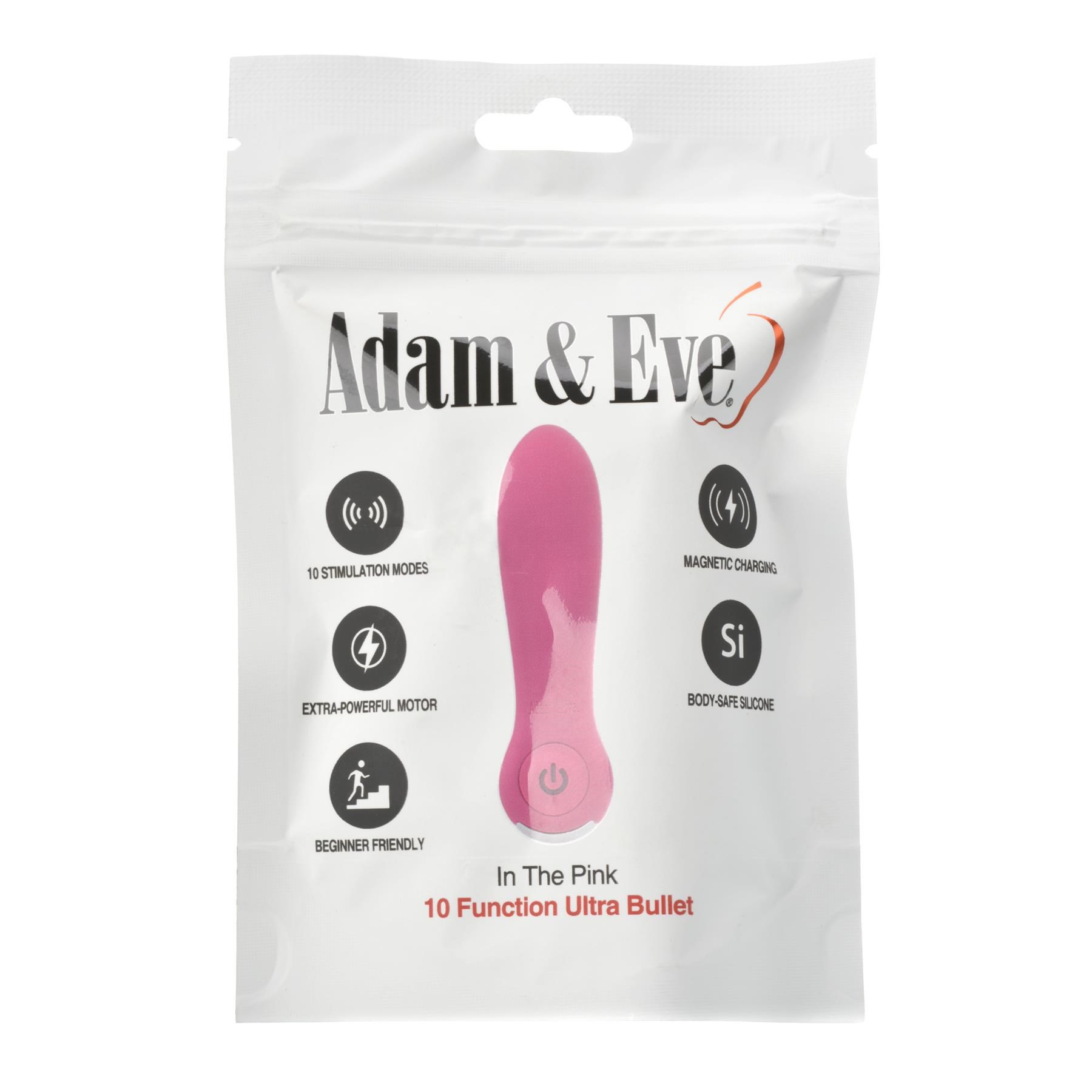 Adam & Eve In The Pink Rechargeable Ultra Bullet - Packaging Shot