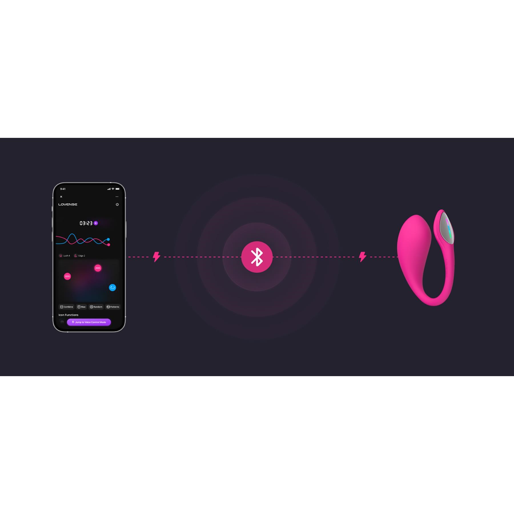 LOVENSE LUSH 4 APP ENABLED G-SPOT EGG VIBRATOR features